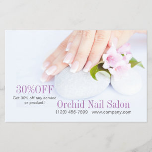 Modern Aesthetician SPA Nail Salon Price Lists Flyer