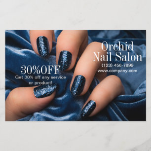 Modern Aesthetician SPA Nail Salon Price Lists Flyer