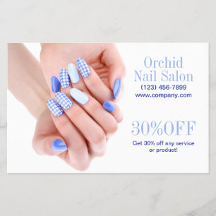 Modern Aesthetician SPA Nail Salon Price Lists Flyer