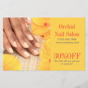 Modern Aesthetician SPA Nail Salon Price Lists Flyer