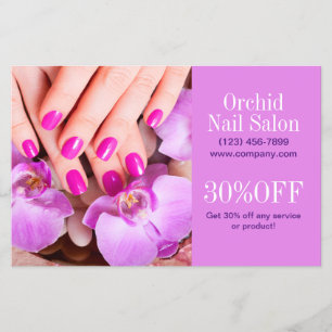 Modern Aesthetician SPA Nail Salon Price Lists Flyer