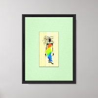Modern African Art, Elegant and Stylish Woman