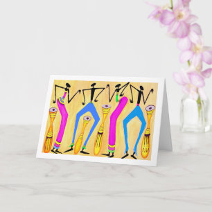 Modern African, Art Party Hour Birthday Card