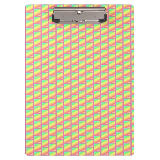 Modern African Art, Summer Vibe Pattern Clipboard (Front)