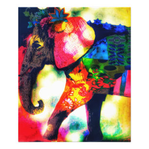 Modern African Elephant Pop Art Contemporary Photo Print