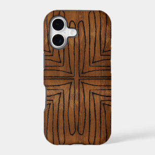 Modern African Tribal Wood Grain Look