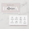 Modern Aftercare Botox Instructions  Business Card