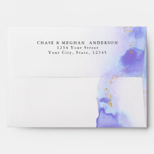 Modern Alexandrite Watercolor Agate JustCards™ Envelope