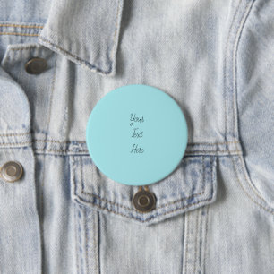 Modern Alice Blue Minimalist Personalised Badge Bu