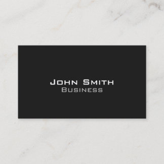 Modern All Black No.1 Business Card