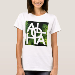 Modern Aloha Palm Hawaii Island Vibes T-Shirt