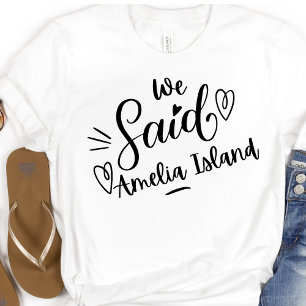 Modern Amelia Island Bachelorette Party T-Shirt