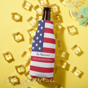 Modern American Flag BBQ Party Bottle Cooler