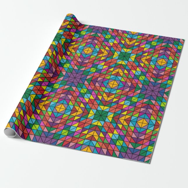 modern amish squares wrapping paper (Unrolled)