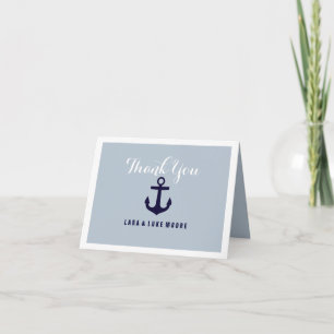 Modern Anchor Thank You Card