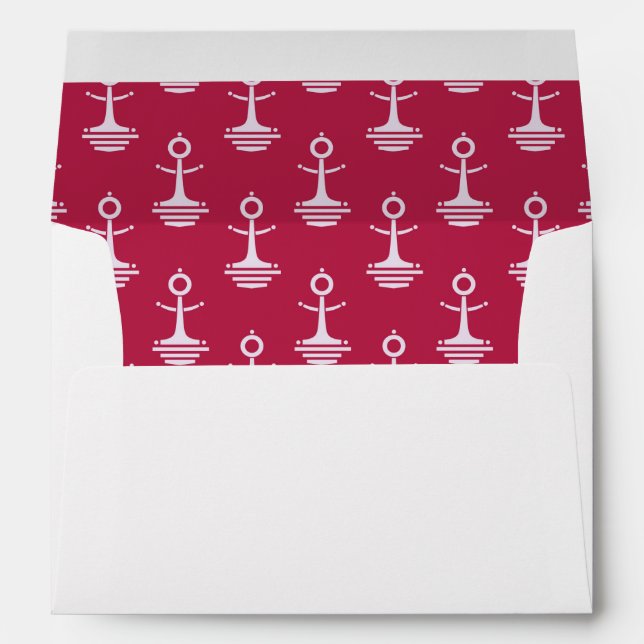 Modern Anchors Pattern Envelopes (Back (Bottom))