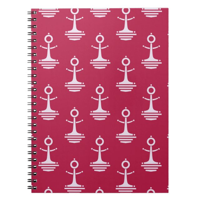 Modern Anchors Pattern Notebook (Front)