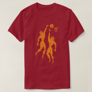 Modern Ancient Olympians Basketball Dark T-Shirt
