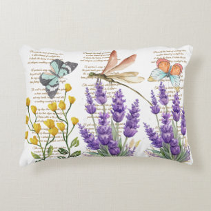 Modern and adorable calligraphy handwritten Floral Decorative Cushion