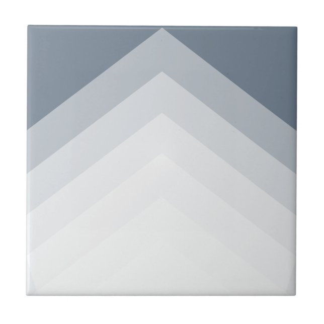 Modern and bold, triangle pattern ceramic tile (Front)