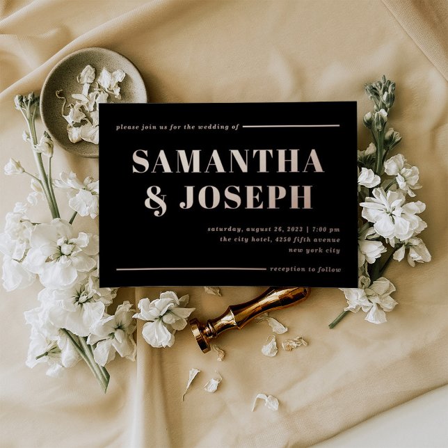 Modern and Bold Typography | Minimalist Wedding (Creator Uploaded)