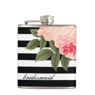 Modern and Chic Bridesmaid Flask