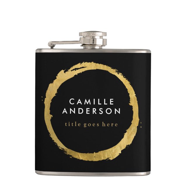 Modern and Chic Personalised Flask (Front)