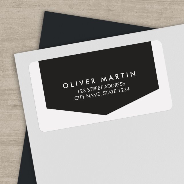 Modern and Classic Dark and Light Grey Address Label (Creator Uploaded)