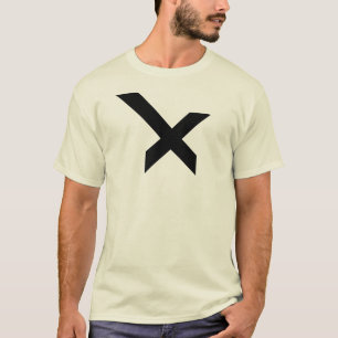 Modern and Classic Letter X Monogram T-Shirt