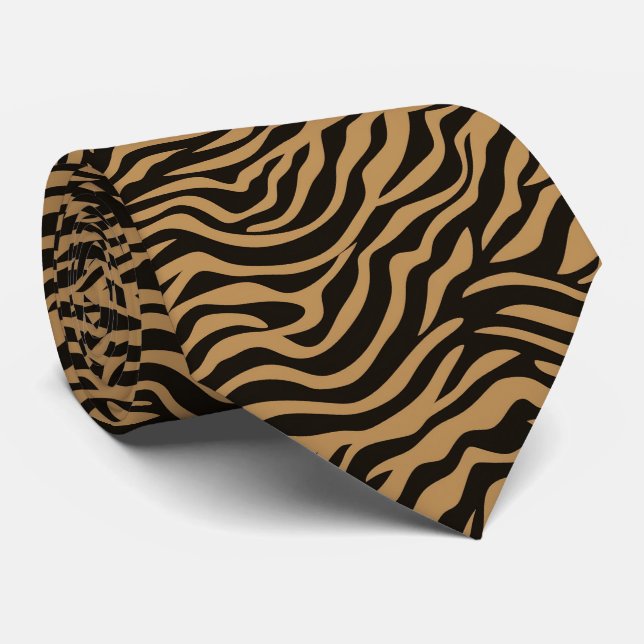 Modern and Colourful Animal Print Tie (Rolled)