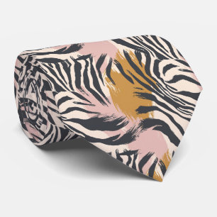 Modern and Colourful Animal Print Tie