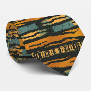 Modern and Colourful Animal Print Tie