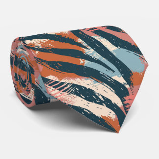 Modern and Colourful Animal Print Tie