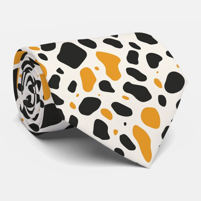 Modern and Colourful Animal Print Tie (Rolled)