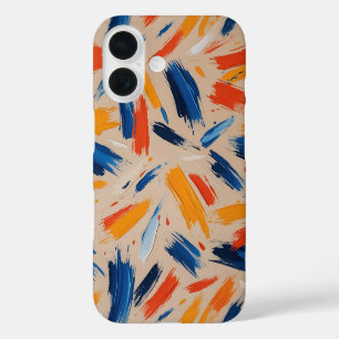 Modern and Colourful Painterly iPhone 16 Case