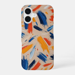 Modern and Colourful Painterly iPhone 16 Case