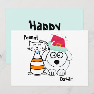 Modern and Cute Best Buddies For Ever Christmas Holiday Card