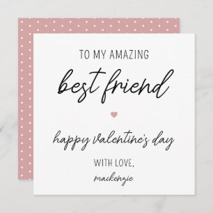 Modern and Cute Valentine's Day Card for Friend