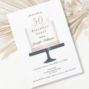 Modern and elegant birthday invitation