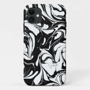 Modern And Elegant Black And White Marble Stone iPhone 11 Case