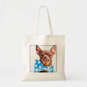 Modern and Elegant Custom Pet Dog Cat Photo Tote Bag