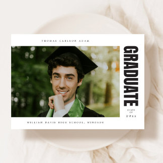 Modern and Elegant Graduation Announcement