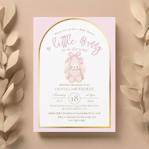  Modern and elegant Little Bunny Baby Shower  Invitation
