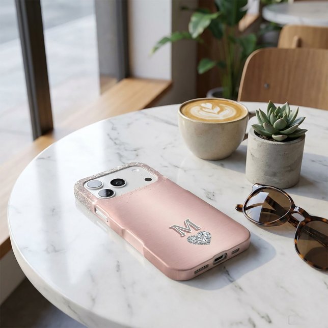 Modern and elegant rose gold glitter white marble  (#phonecasemockup#iphonecasemockup#luxuryphonecase#rosegoldcase#feminineaesthetic#chicstyle#stylish)
