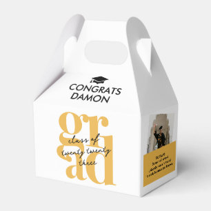 Modern and Fun GRAD Graduation Favour Box