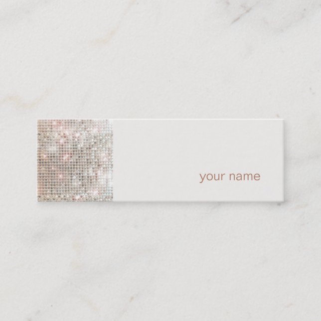 Modern and Hip Mini Profile Business Card (Front)