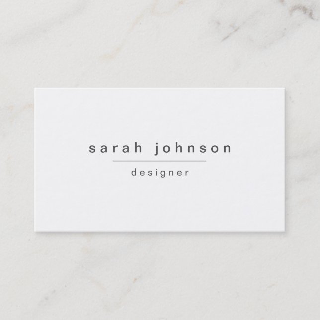 Modern and Minimal Business Card (Front)