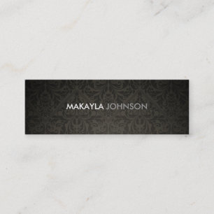 Modern and Minimal Damask Mini Business Card