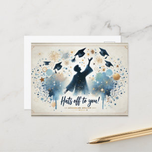 modern and minimalist Graduation Postcard