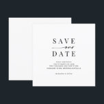 Modern and minimalist square save the date invitation<br><div class="desc">Invite guests to your wedding with this simple and modern customisable save the date invitation. This invitation is perfect for any season.</div>